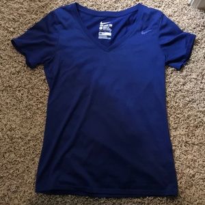 Blue Nike shirt
